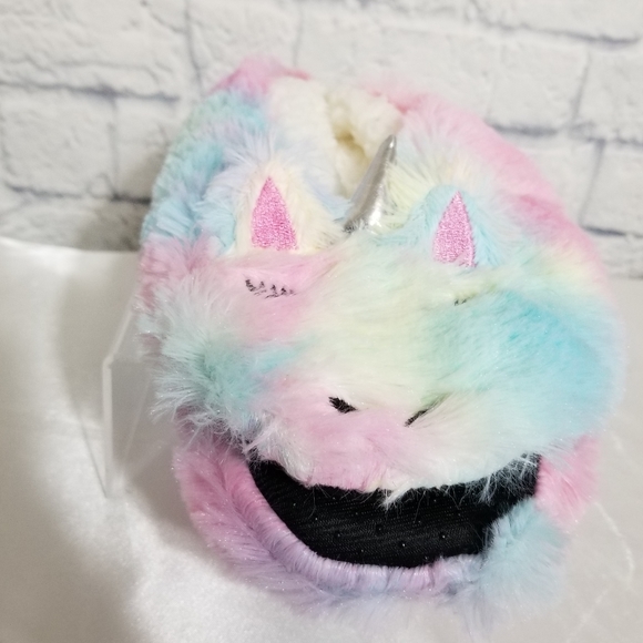 Unicorn Tie Dye Fuzzy Cozy Slipper Socks New - Picture 6 of 16